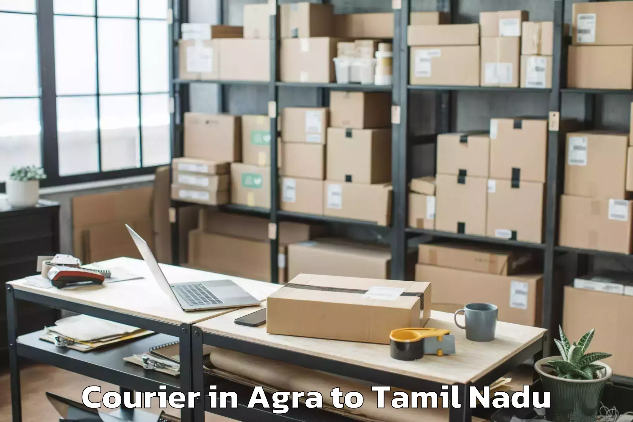 Professional Agra to Periyar Maniammai Institute Of Courier